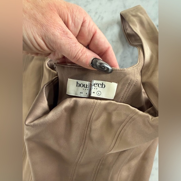 House of CB Brown Satin Women's CorsetTop - Picture 3 of 4